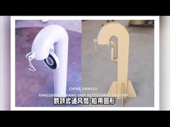 Diámetro de ventilación del cuello del ganso 100 mm, tipo redondo, con válvula de colgajo (el cuello del ganso deberá estar cerrado)