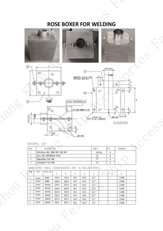 Filtros de succión y caja de rosas - Fábrica de accesorios para barcos Yangzhou Feihang, Jiangsu, China