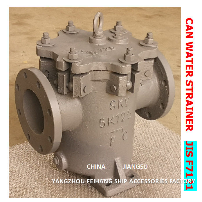 IMPA 872008 Filtros de agua de lata marinos 5K-125A Cuerpo - Cartucho de filtro de hierro fundido - Acero inoxidable