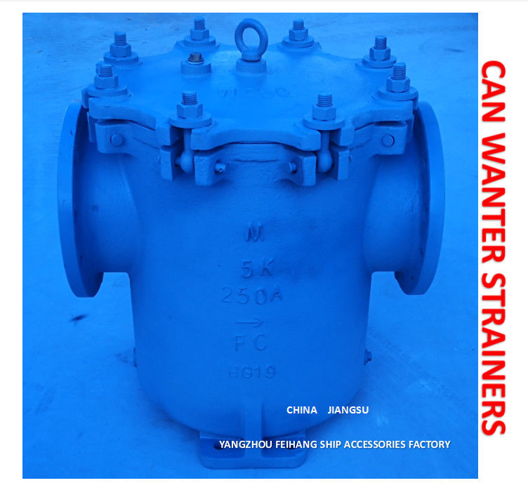 Acero inoxidable del filtro del cuerpo FC200 de los filtros de agua de lata marina del tamiz del agua de la lata de JIS 5k-250a