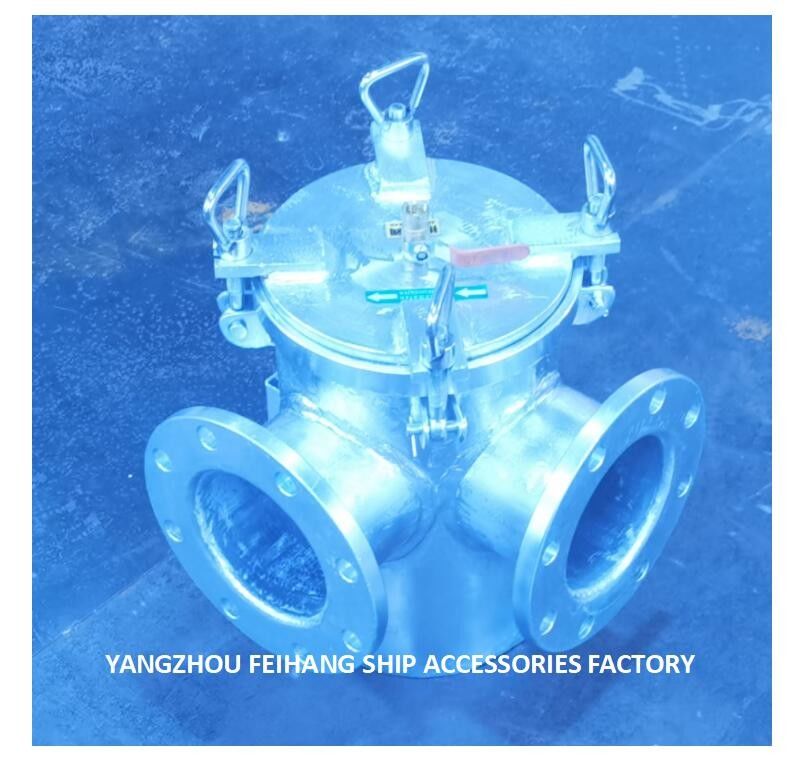 FH-BLS100A CB/T497-94 Marine Right Angle Seawater Filter - filtro de agua grueso de la succión de ángulo recto