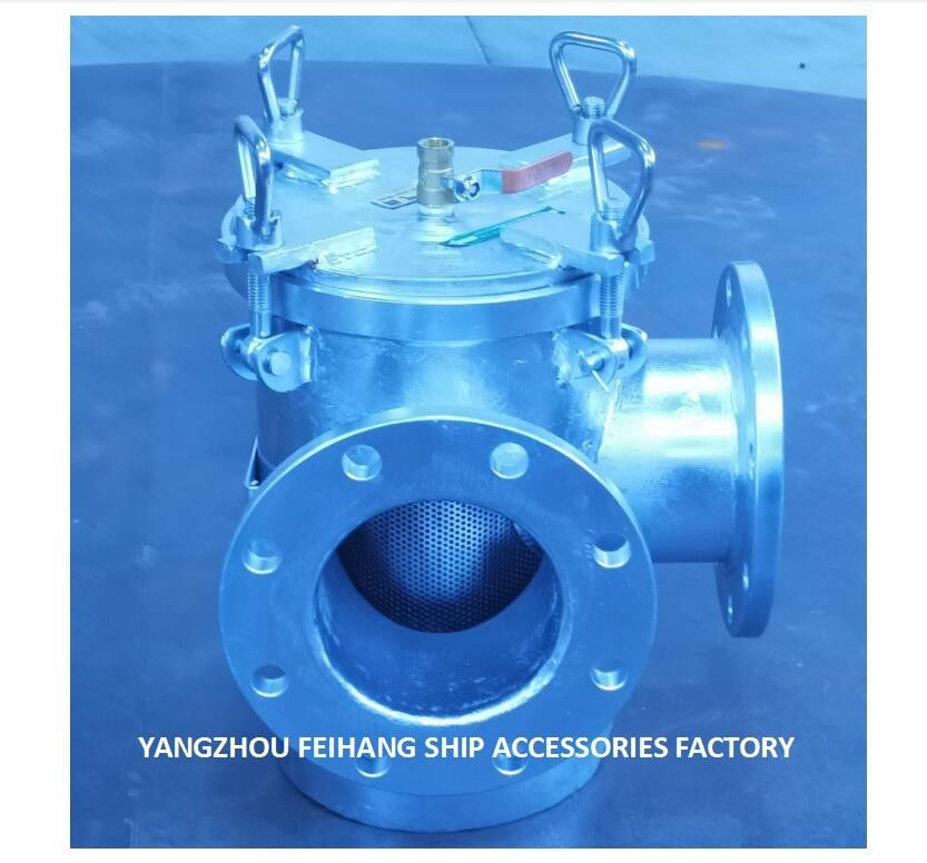 FH-BLS100A CB/T497-94 Marine Right Angle Seawater Filter - filtro de agua grueso de la succión de ángulo recto