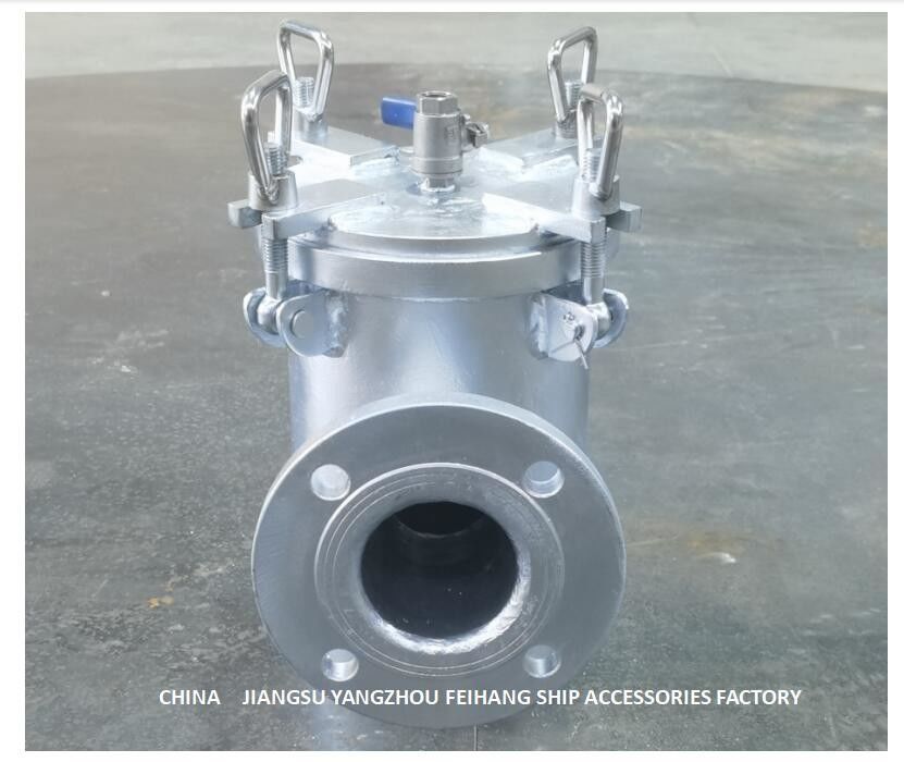 Filtro de agua grueso de la succión para la entrada de bomba auxiliar del agua de mar A80 CBM1061-81 Marine Sea Water Strainers