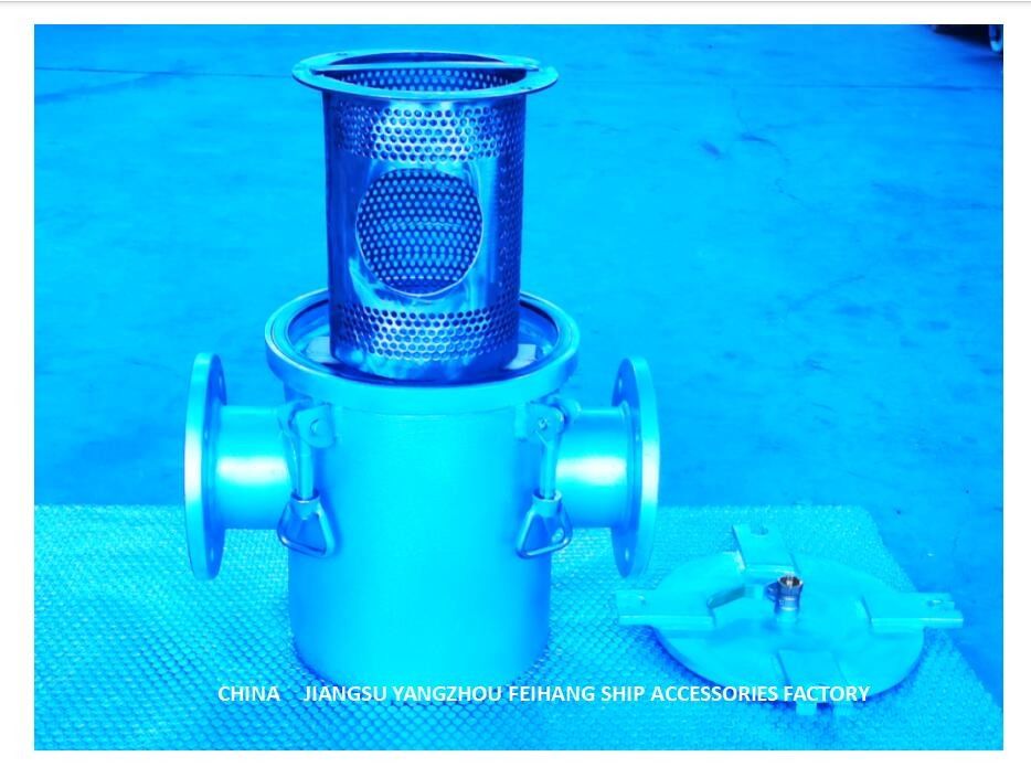 Filtro de agua grueso principal de la entrada de bomba del agua de mar, filtro de agua grueso de la succión AS125 CB/T497-2012