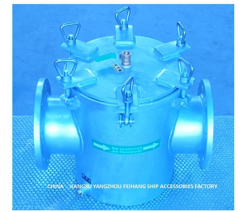 Filtro de agua grueso de AS150 CB/T497-2012 para el filtro continuo central del agua de mar del sistema de enfriamiento del agua dulce