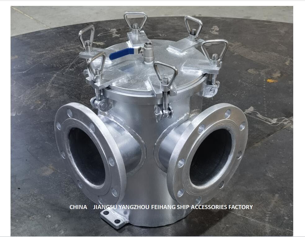 Tamices de la agua de mar para en baño caliente de acero principal de carbono del modelo BRS150 CBM1061-81 de la entrada de bomba del agua de mar galvanizados