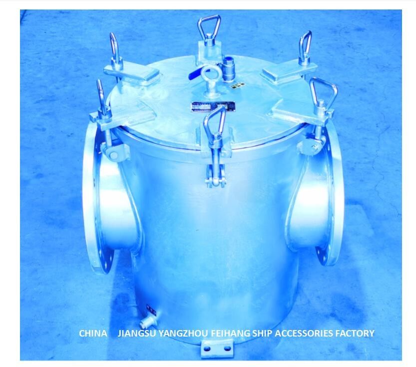 Filtro galvanizado del agua de mar del acero de carbono de AS250 CBM1061-81 para la entrada de bomba principal del agua de mar