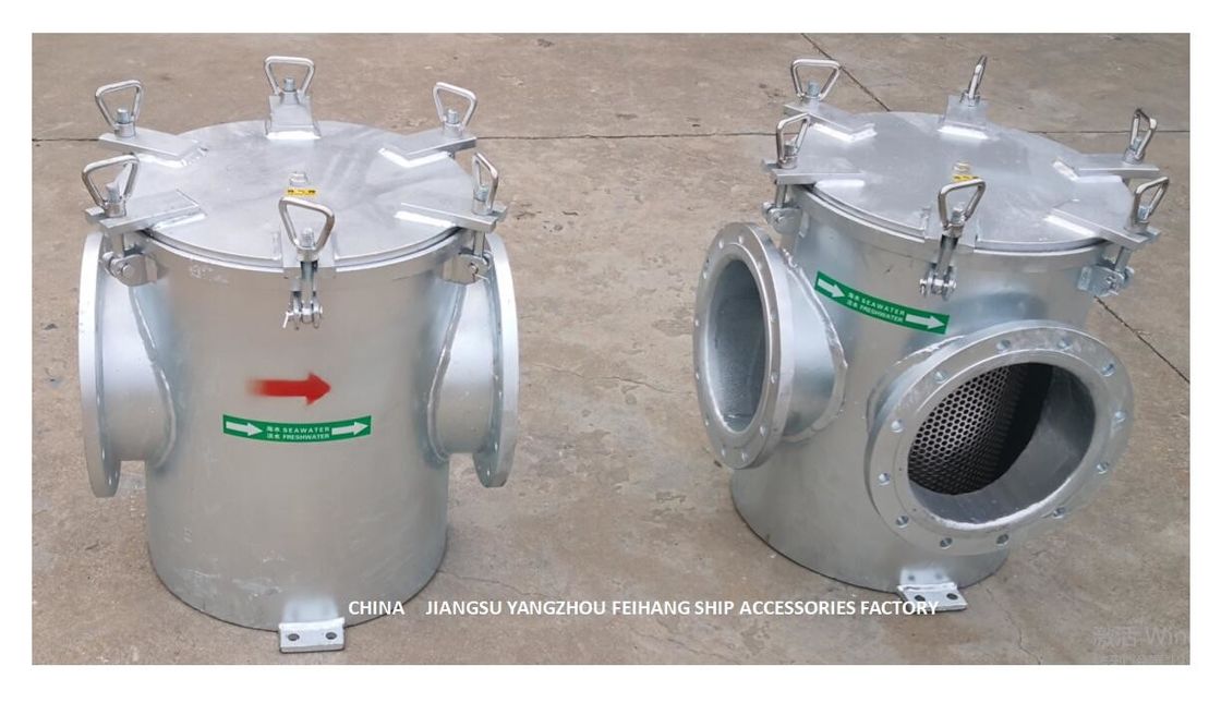 El tipo directo tamices de la puerta submarina de alto nivel de la agua de mar modela el cuerpo galvanizado de acero de la inmersión caliente de carbono de AS250 CB/T497-2012