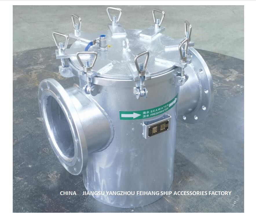 Modelo galvanizado de acero AS250 CB/T497-2012 del filtro de la agua de mar de carbono para los tamices subacuáticos bajos de la agua de mar de la puerta