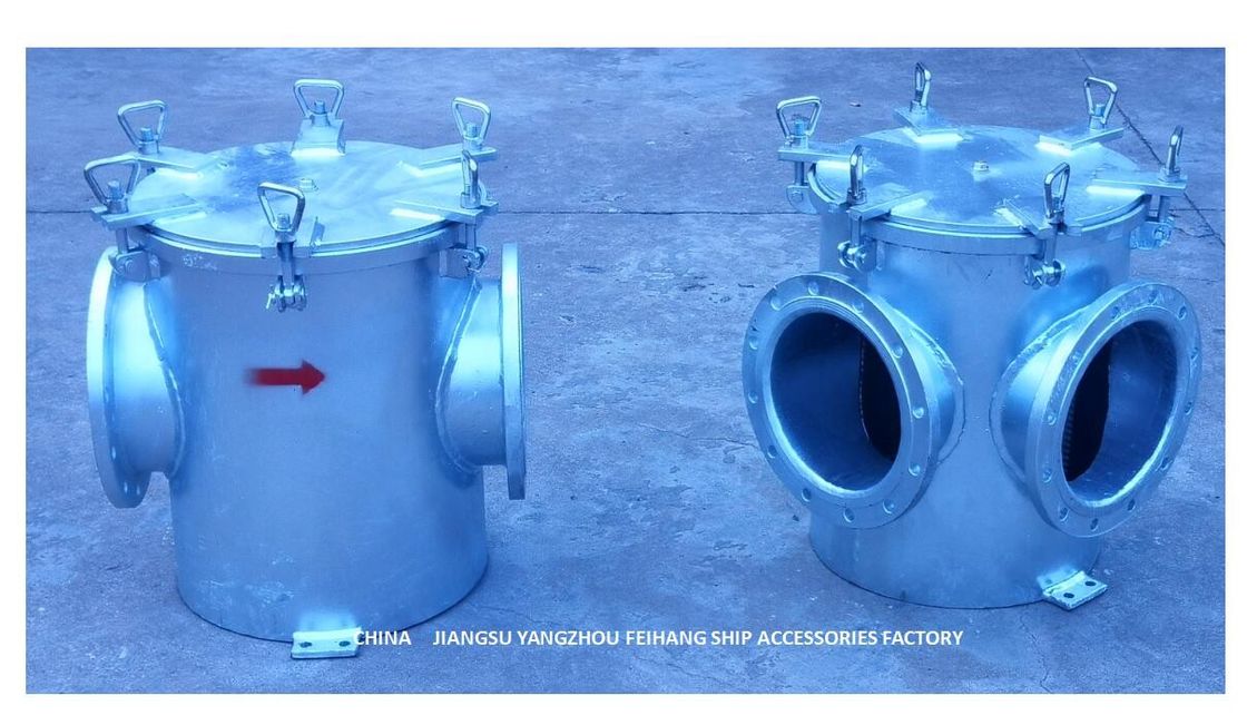 Los tamices AS250 Cb/T497 de la agua de mar para el acero de carbono de Bilge Fire Pump Inlet Material galvanizaron