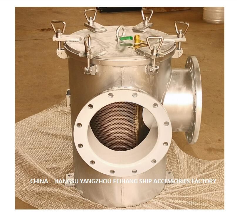 Filtro principal BRS350 Cb/T497-2012 del agua de mar del ángulo de Marine Carbon Steel Galvanized Right