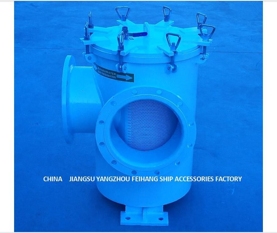 Filtro del agua de mar para el acero inoxidable galvanizado de acero submarino bajo BL350 Cb/T497-2012 del cilindro del filtro de carbono de GateBody
