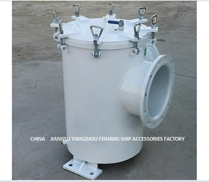 Filtro del agua de mar para el acero inoxidable galvanizado de acero submarino bajo BL350 Cb/T497-2012 del cilindro del filtro de carbono de GateBody