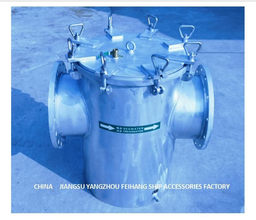 El acero de carbono galvanizó el acero de carbono del filtro AS300 CB/T497 del agua de mar galvanizó el filtro de agua grueso de la succión