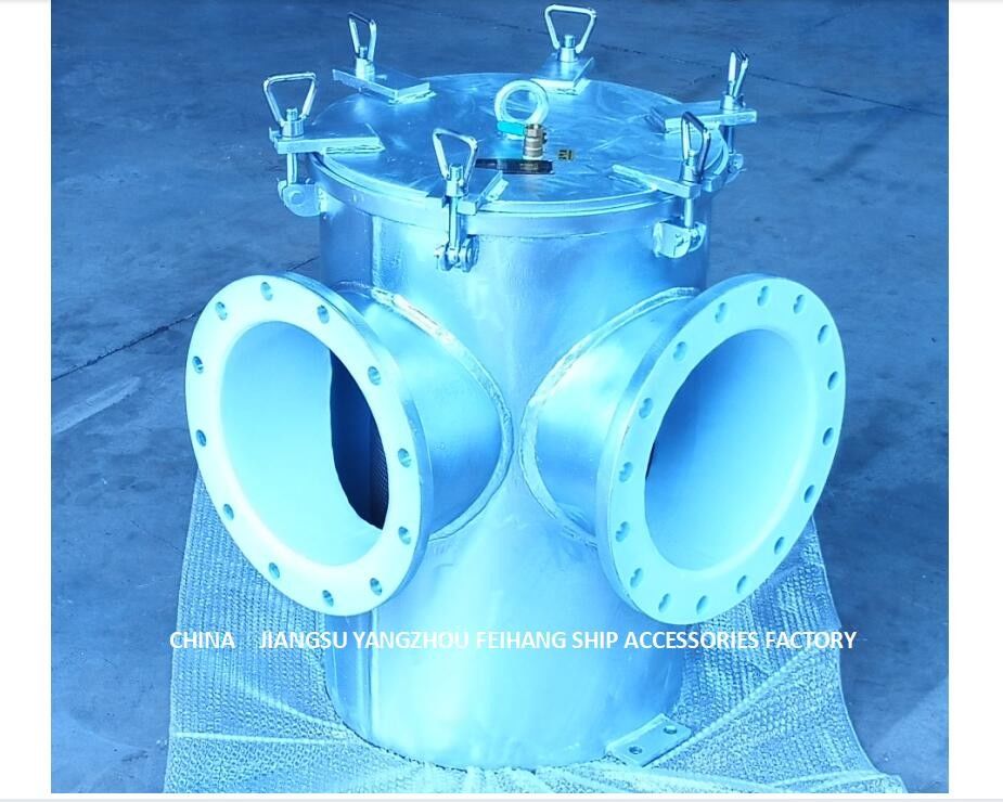Filtro del agua de mar para el acero inoxidable galvanizado de acero submarino bajo BL350 Cb/T497-2012 del cilindro del filtro de carbono de GateBody
