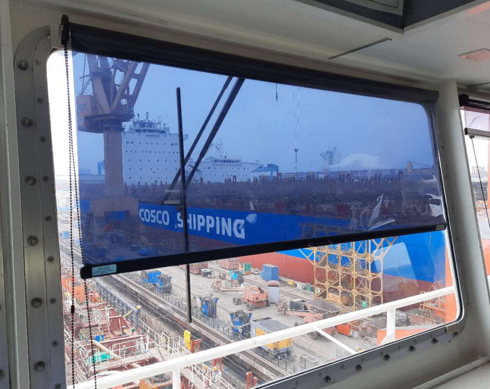 IMPA150721-Solar sombrea el tipo Marine Cockpit Sunshade Roller Blinds - persianas del rodillo de la primavera de rodillo de la sombrilla de la primavera de la carlinga