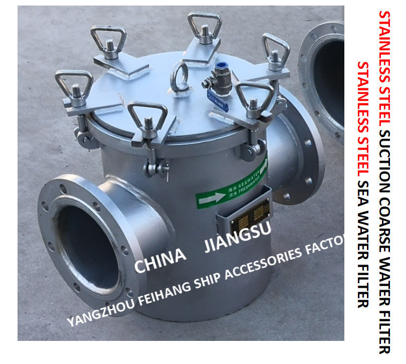 Modelo de acero inoxidable FH-AS150s Cb/T497-2012 del filtro de la agua de mar del filtro de Marine Stainless Steel Coarse Water
