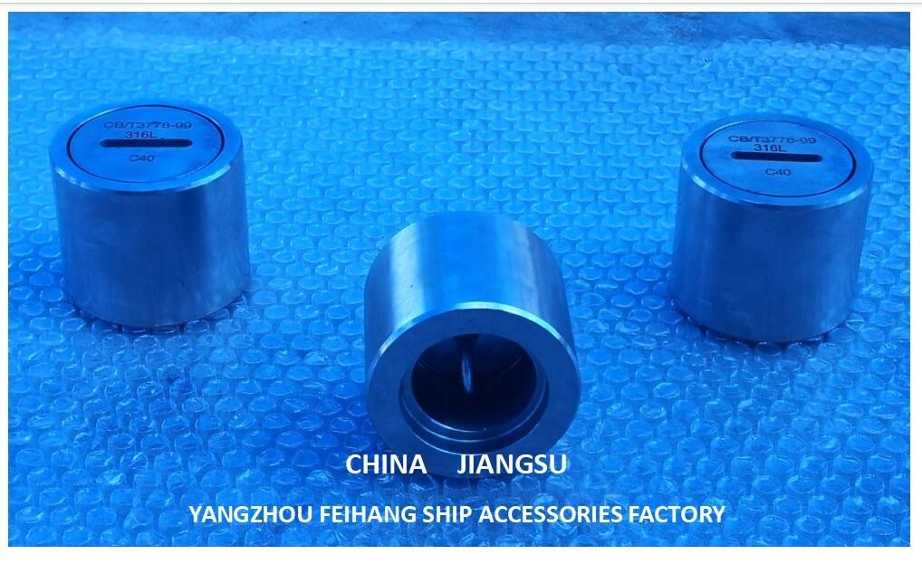 Enchufe de resonancia del tanque de lastre con anillo O, cabeza de resonancia de acero inoxidable modelo C40 Cb/T3778-99