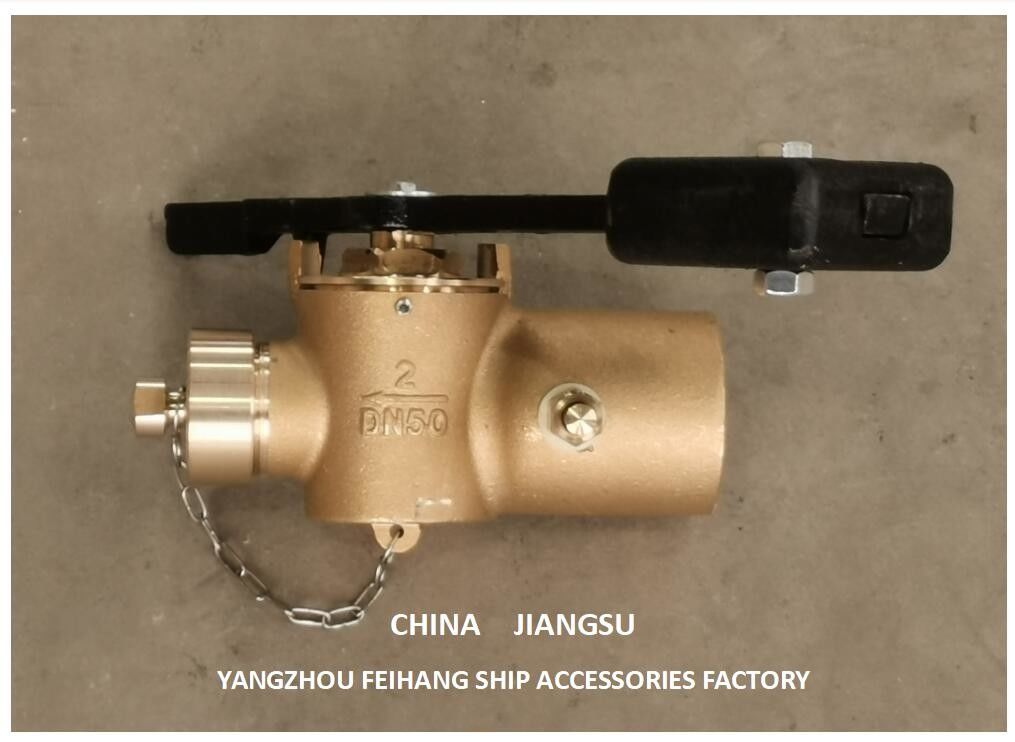 La valva de globo de cierre automático de bronce con contrapeso para tubos de resonancia DN50 CB/t3778