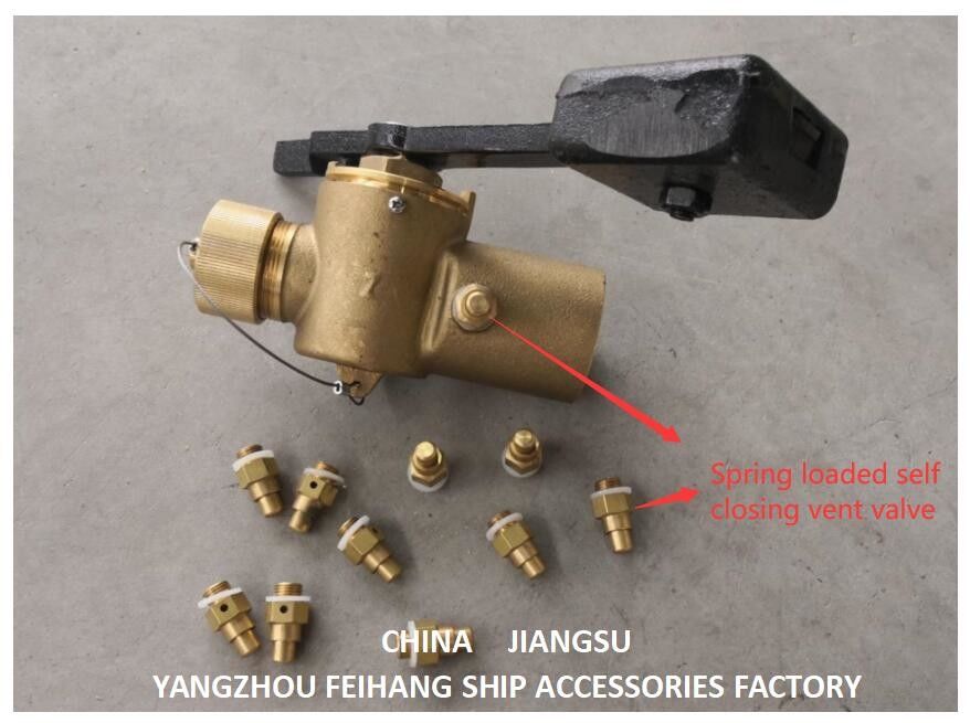 DN6, material de la válvula de ventilación de cierre automático de resorte de conexión de bronce / latón con conexión roscada