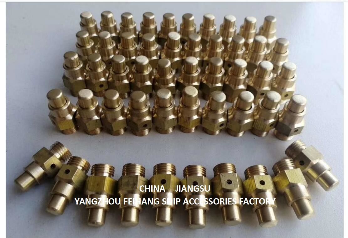 DN6, material de la válvula de ventilación de cierre automático de resorte de conexión de bronce / latón con conexión roscada