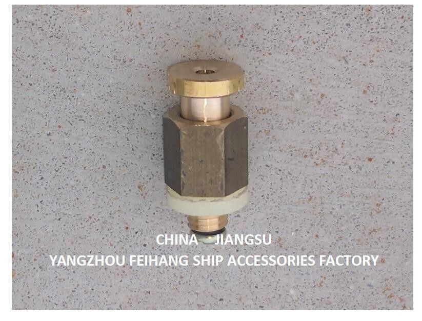 DN6, material de la válvula de ventilación de cierre automático de resorte de conexión de bronce / latón con conexión roscada