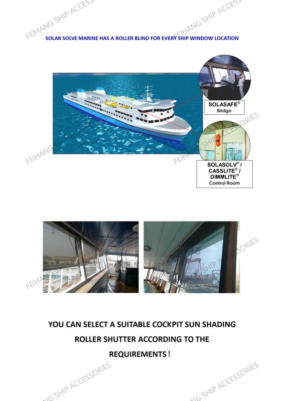 Sombras solares marinas tipo IMPA150721 el posicionamiento automático y el funcionamiento del resorte son convenientes