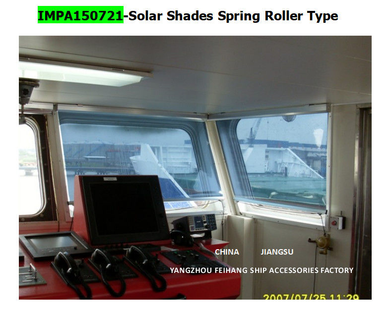 Sombras solares de alta definición Tipo de rodillo de primavera Sombras solares marinas con persianas