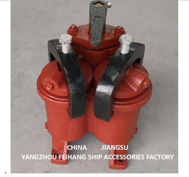 JIS 5K-25-100A DUPLEX OIL STRAINER ((U-TYPE) DATOS TÉCNICOS-feihang marino
