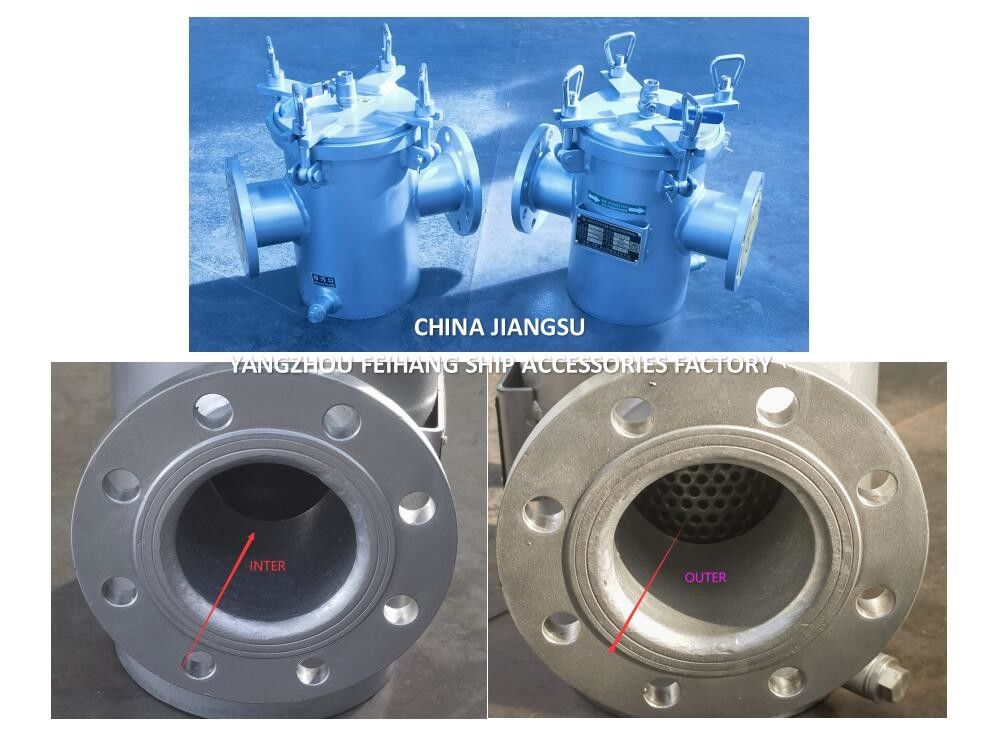 Filtro de agua de mar de acero inoxidable - Filtro único de agua de mar para uso marítimo modelo AS80 CB/T497