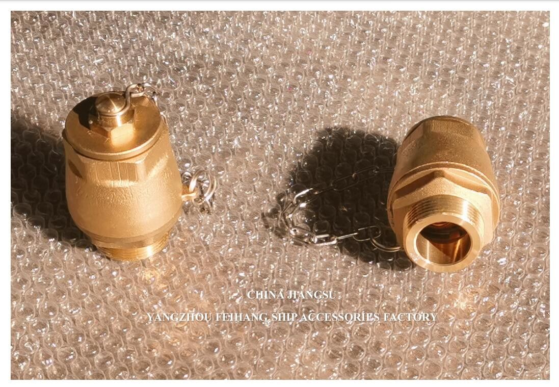 IMPA23339 Válvula de bola de drenaje marina Cuerpo de latón NPT Capa de acero inoxidable Bola flotante modelo 32A