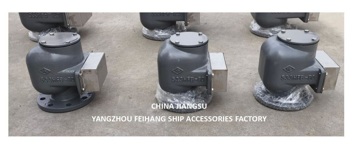 Cisterna de lastre de agua cabeza de ventilación de aire modelo-533hfb-80a cuerpo flotador de hierro fundido y acero inoxidable
