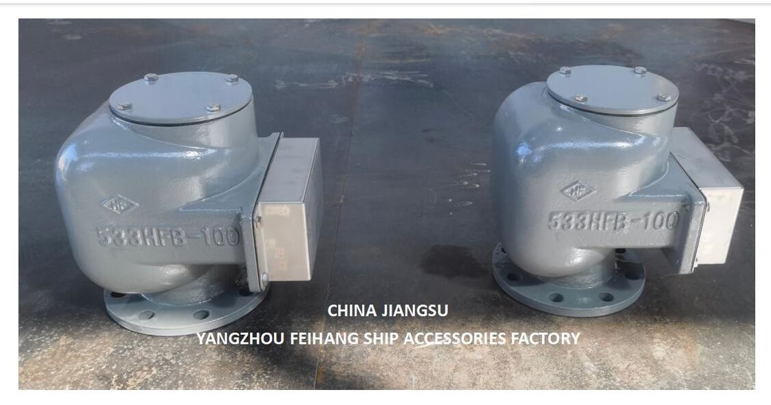 El sistema de ventilación no. 533HFB-100A para el depósito de agua dulce
