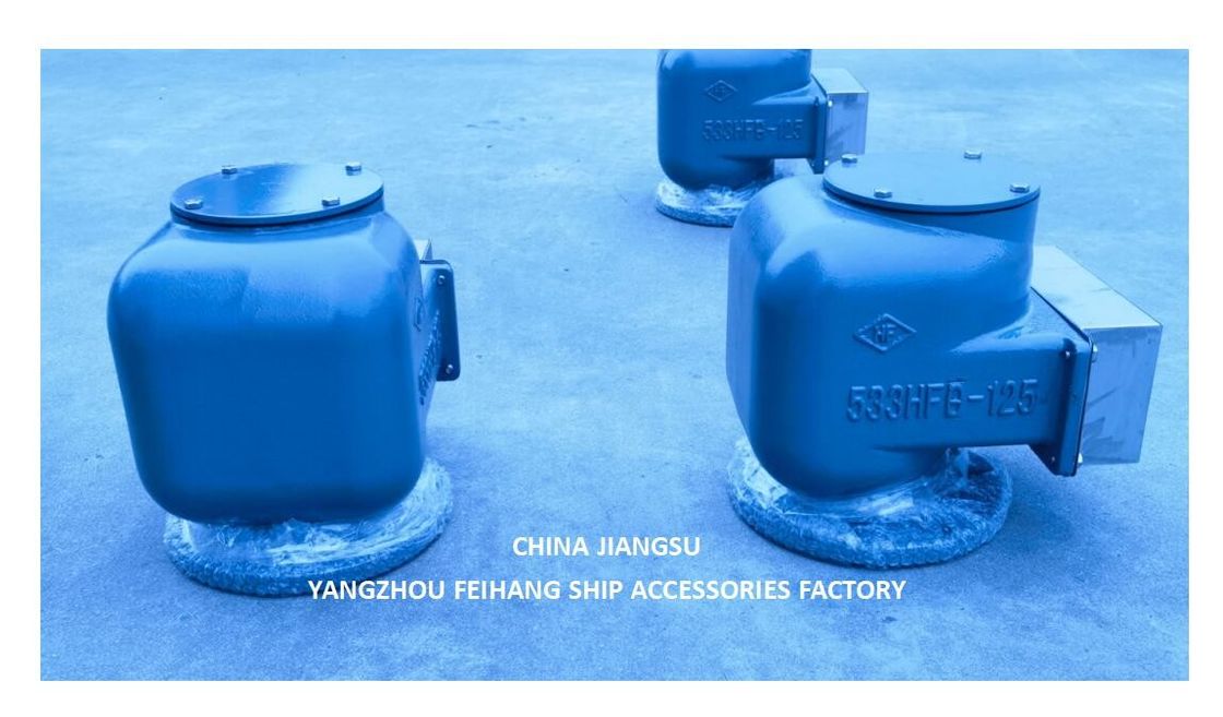 Cabeza de ventilación NO.533HFB-125A para el tanque de agua dulce Cuerpo de hierro fundido con flotación de acero inoxidable