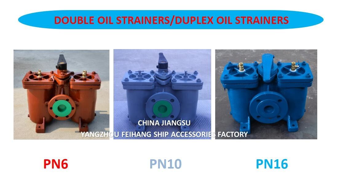 Silenadores de aceite de doble tipo - Marcador de filtros de aceite dobles China Jiangsu Yangzhou Feihang Fábrica de accesorios para buques