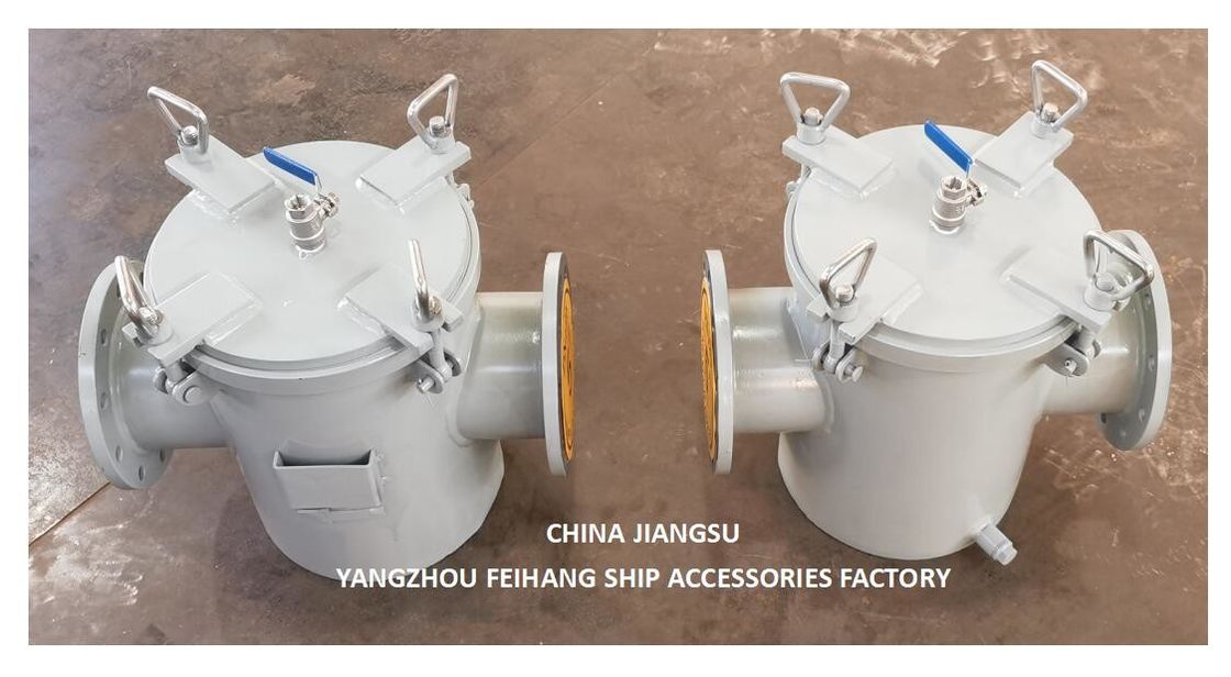 Modelo As125 CBM1061-81 Tipo recto de filtros de agua de mar Cuerpo galvanizado, con cartucho de filtro de acero inoxidable