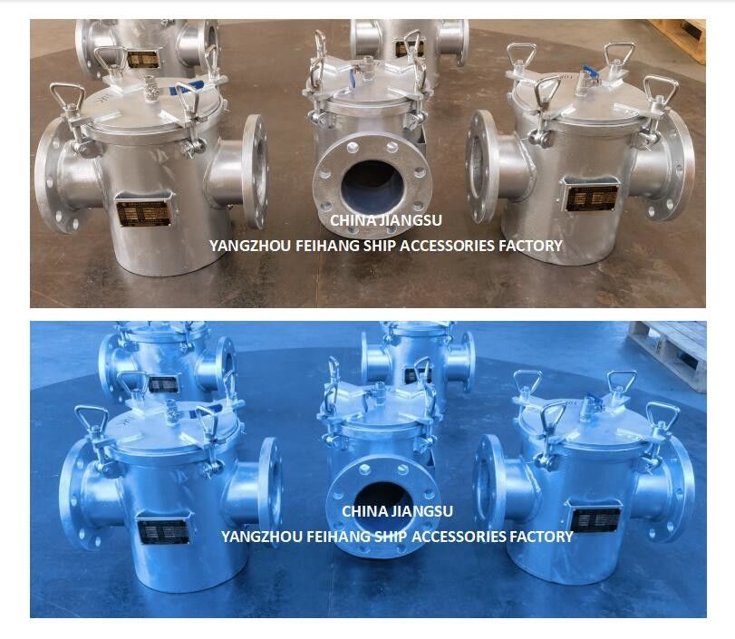 Modelo As125 CBM1061-81 Tipo recto de filtros de agua de mar Cuerpo galvanizado, con cartucho de filtro de acero inoxidable