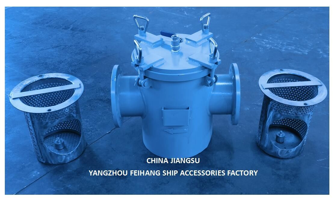 Modelo As125 CBM1061-81 Tipo recto de filtros de agua de mar Cuerpo galvanizado, con cartucho de filtro de acero inoxidable