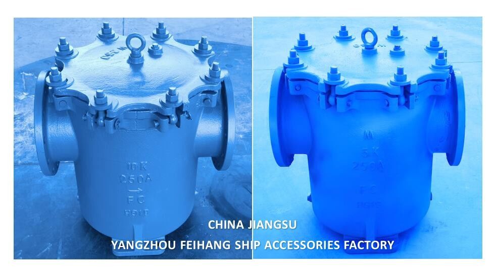 China Proveedor - IMPA 872011 Filtro de agua de lata marina y filtros de agua de lata de hierro fundido JIS F7121
