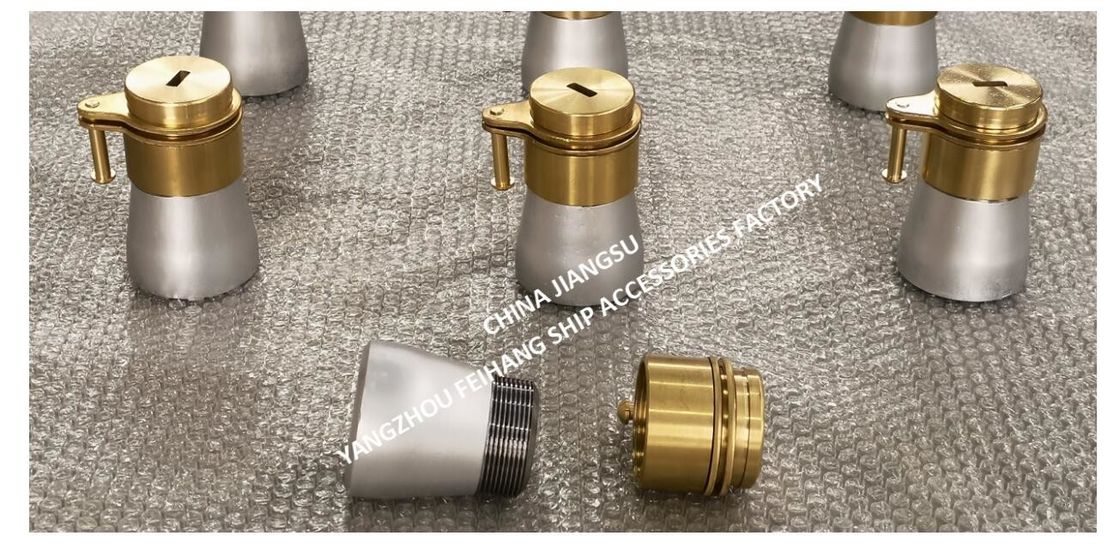 NO. NC 37K Cabeza de tubería de sonido con dispositivo de bloqueo MODELOS de tuberías de aire y accesorios de tuberías de sonido MATERIAL - CUPRO
