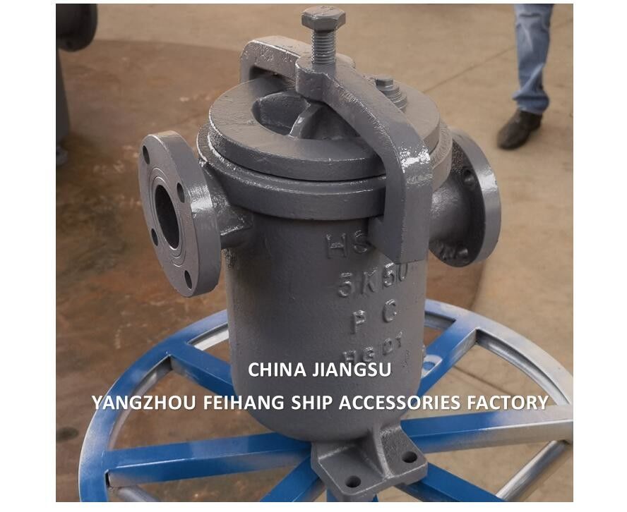 PRESENTACIÓN DE CHINA JIS F7209 ELÍMETRO DE FUEL SIMPLEX MARINO Y FILTRO UNICO MARINO Cuerpo de hierro fundido Elemento de filtro de acero inoxidable