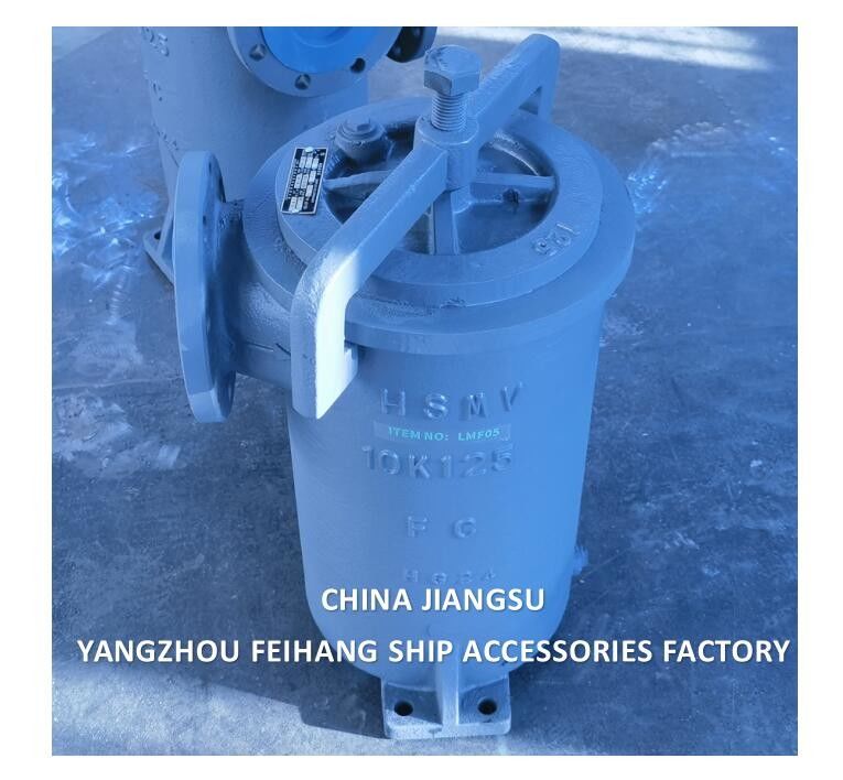 PRESENTACIÓN DE CHINA JIS F7209 ELÍMETRO DE FUEL SIMPLEX MARINO Y FILTRO UNICO MARINO Cuerpo de hierro fundido Elemento de filtro de acero inoxidable