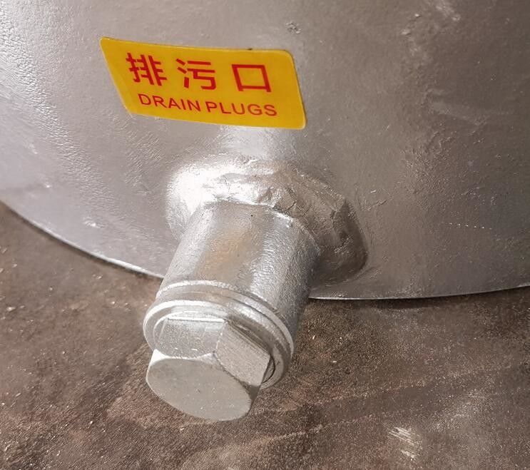 TÍPULO DIRECTO A través del cuerpo del filtro de acero inoxidable
