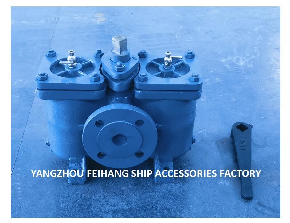 Filtro de aceite de combustible duplex a baja presión con brillo de hierro fundido Modelo de filtro de petróleo crudo a baja presión: AS40 Cb/T425-1994