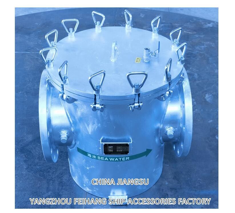 Filtro de agua de mar - Filtro de agua gruesa para maquinaria auxiliar modelo AS250 CB/T497-2012