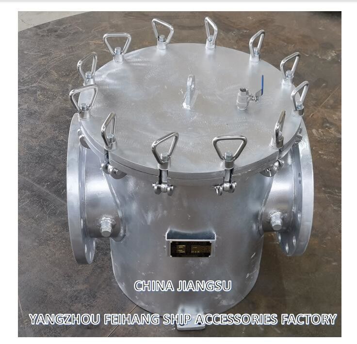 Cubierta del filtro de agua de mar Simplex modelo AS250 CB/T497-1994 Cuerpo de acero al carbono con filtro variable de acero inoxidable