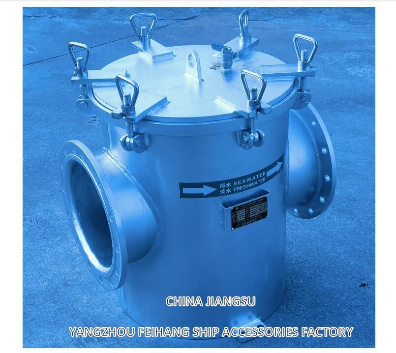 Cubierta del filtro de agua de mar Simplex modelo AS250 CB/T497-1994 Cuerpo de acero al carbono con filtro variable de acero inoxidable