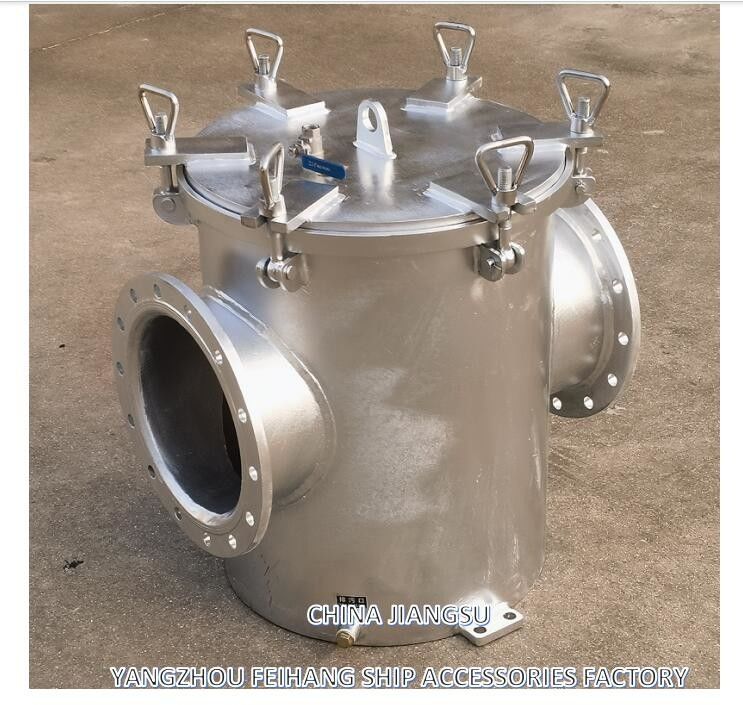 Filtro de agua de mar - Filtro de agua gruesa para maquinaria auxiliar modelo AS250 CB/T497-2012