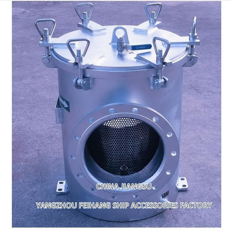 Filtro de agua de mar - Filtro de agua gruesa para maquinaria auxiliar modelo AS250 CB/T497-2012
