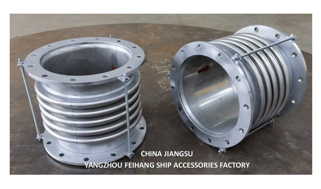 Acero inoxidable marino Bellows articulaciones de expansión modelo AS350-5 gb/t12522 tamaño DN350 PN0.1 cara a cara-400mm